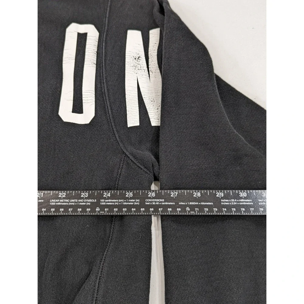 Champion Reverse Weave‎ Hoodie Sweatshirt Black Hooded Pullover Sports Sz 2XL